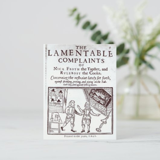 Die beanstandeten Beschwerden Postkarte (Stehend Vorderseite)