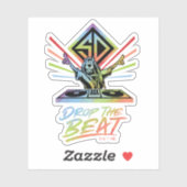 Die Beat fallen lassen: DJ Scooby-Doo Aufkleber (Blatt)