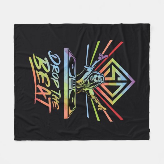 Die Beat fallen lassen: DJ Scooby-Doo Fleecedecke (Vorderseite (Horizontal))