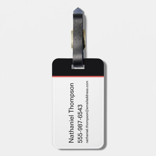 Die Beat fallen lassen: DJ Scooby-Doo Gepäckanhänger (Rückseite vertikal)