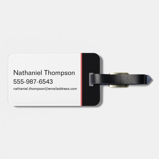 Die Beat fallen lassen: DJ Scooby-Doo Gepäckanhänger (Rückseite horizontal)