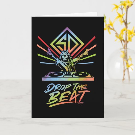 Die Beat fallen lassen: DJ Scooby-Doo Karte (Gelbe Blume)