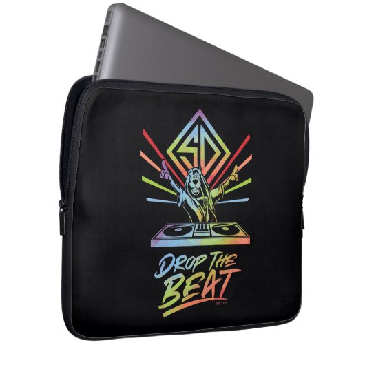 Die Beat fallen lassen: DJ Scooby-Doo Laptopschutzhülle (Vorne Rechts)