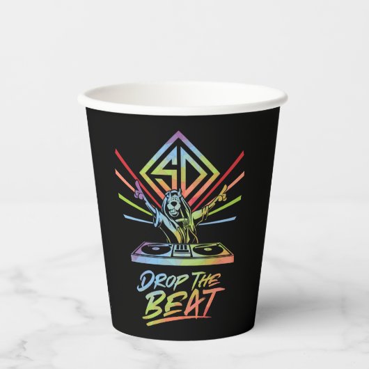 Die Beat fallen lassen: DJ Scooby-Doo Pappbecher (Vorderseite)