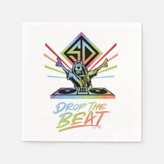 Die Beat fallen lassen: DJ Scooby-Doo Serviette (Vorderseite)