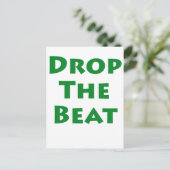 Die Beat fallen lassen Postkarte (Stehend Vorderseite)