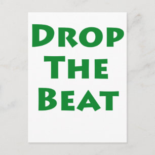 Die Beat fallen lassen Postkarte