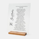 Die Beatitudes Matthew 5:2-12 Bibelschrift Acrylschild (Winkel)
