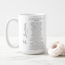 Die Beatitudes Matthew 5:2-12 Bibelschrift Kaffeetasse