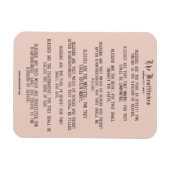 Die Beatitudes Matthew 5:3-11 NKJV Magnet (Horizontal)