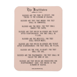 Die Beatitudes Matthew 5:3-11 NKJV Magnet
