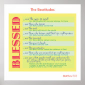 Die Beatitudes Matthew 5 Poster (Vorne)