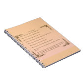 Die Beatitudes Notizblock (Rechte Seite)