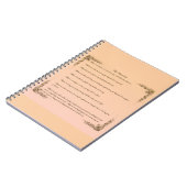 Die Beatitudes Notizblock (Linke Seite)