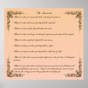 Die Beatitudes Poster