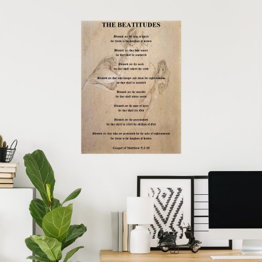 Die Beatitudes Poster (Heimbüro)