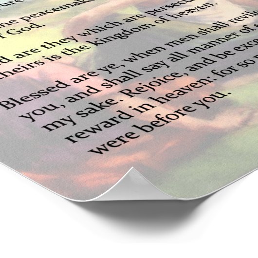 Die Beatitudes Poster (Ecke)