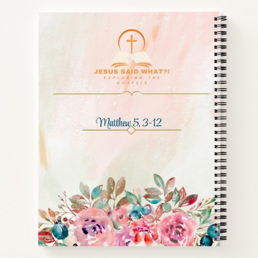 Die Beatitudes Religious Notizblock (Rückseite)