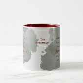 Die Beatitudes Scripture Verse 5:8 Zweifarbige Tasse (Mittel)