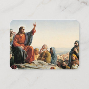 Die Beatitudes sermon auf der Gebetskarte Visitenkarte
