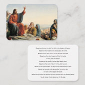Die Beatitudes sermon auf der Gebetskarte Visitenkarte (Vorne/Hinten)