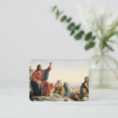 Die Beatitudes sermon auf der Gebetskarte Visitenkarte (Stehend Vorderseite)