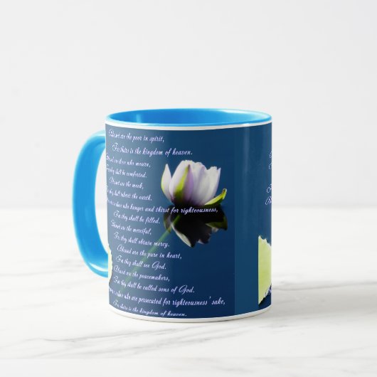 Die Beatitudes Tasse (Vorderseite Links)