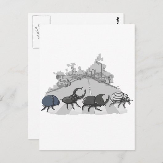 Die Beatles Postkarte (Vorne/Hinten)