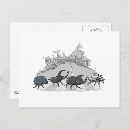 Die Beatles Postkarte (Vorne/Hinten)