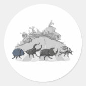 Die Beatles Runder Aufkleber (Vorderseite)