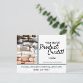 Die Beautycounter-Kreditkarte Postkarte (Stehend Vorderseite)