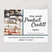 Die Beautycounter-Kreditkarte Postkarte (Vorderseite)