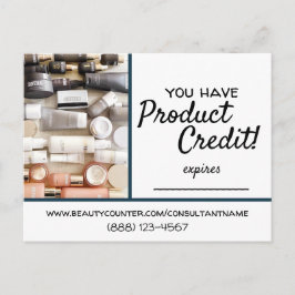 Die Beautycounter-Kreditkarte Postkarte