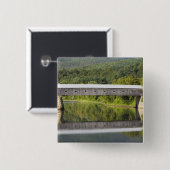 Die bedeckte Brücke von Windsor-Cornish erstreckt Button (Vorne & Hinten)
