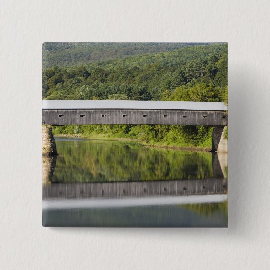 Die bedeckte Brücke von Windsor-Cornish erstreckt Button (Vorderseite)