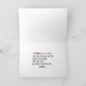 DIE "BEDEUTUNG DER FREUNDSCHAFT" UND EIN DANK AUCH DANKESKARTE (Innenseite)