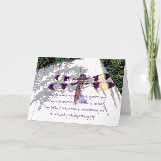 Die Bedeutung der Libellen Karte (Vorderseite)