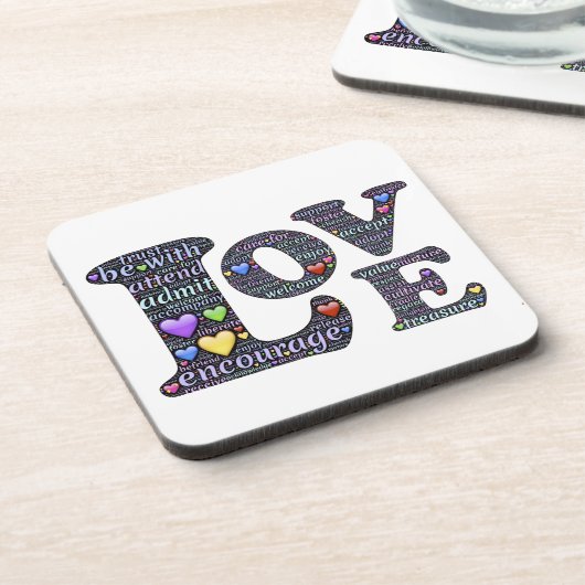 Die Bedeutung der Liebe Getränkeuntersetzer (Linke Seite)