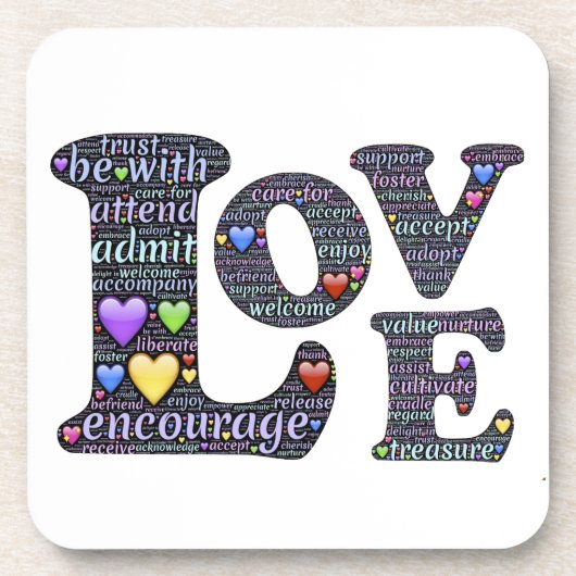 Die Bedeutung der Liebe Getränkeuntersetzer (Vorderseite)