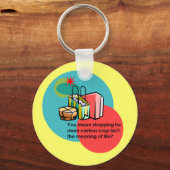 Die Bedeutung des Lebens Schlüsselanhänger (Vorderseite)