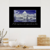 Die Bedeutung eines Lebens ist die Wirkung, die es Poster (Küche)