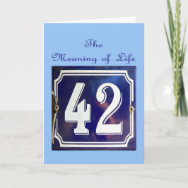 Die Bedeutung von allem. Karte