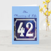 Die Bedeutung von allem. Karte (Gelbe Blume)