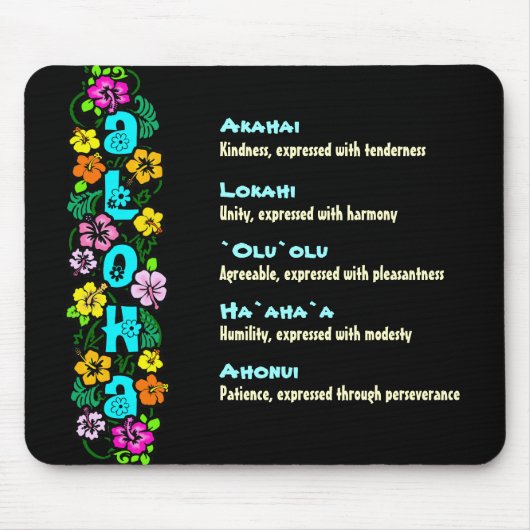 Die Bedeutung von Aloha Mousepad (Vorne)