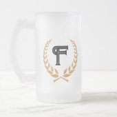 "Die Bedeutung von Bier." Monogram-Tasse Mattglas Bierglas (Links)