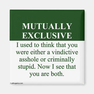 Die Bedeutung von - Exklusivem (3) gegenseitig Magnet