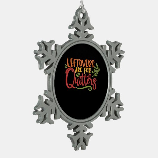 Die Bedienelemente sind für Quitters Classic einfa Schneeflocken Zinn-Ornament (Links)