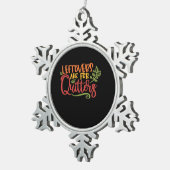 Die Bedienelemente sind für Quitters Classic einfa Schneeflocken Zinn-Ornament (Rechts)