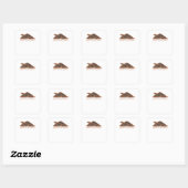 Die Bedienelemente sind für Quitters Graphic Class Quadratischer Aufkleber (Blatt)