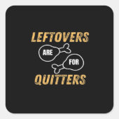 Die Bedienelemente sind für Quitters Retro Graphic Quadratischer Aufkleber (Vorderseite)